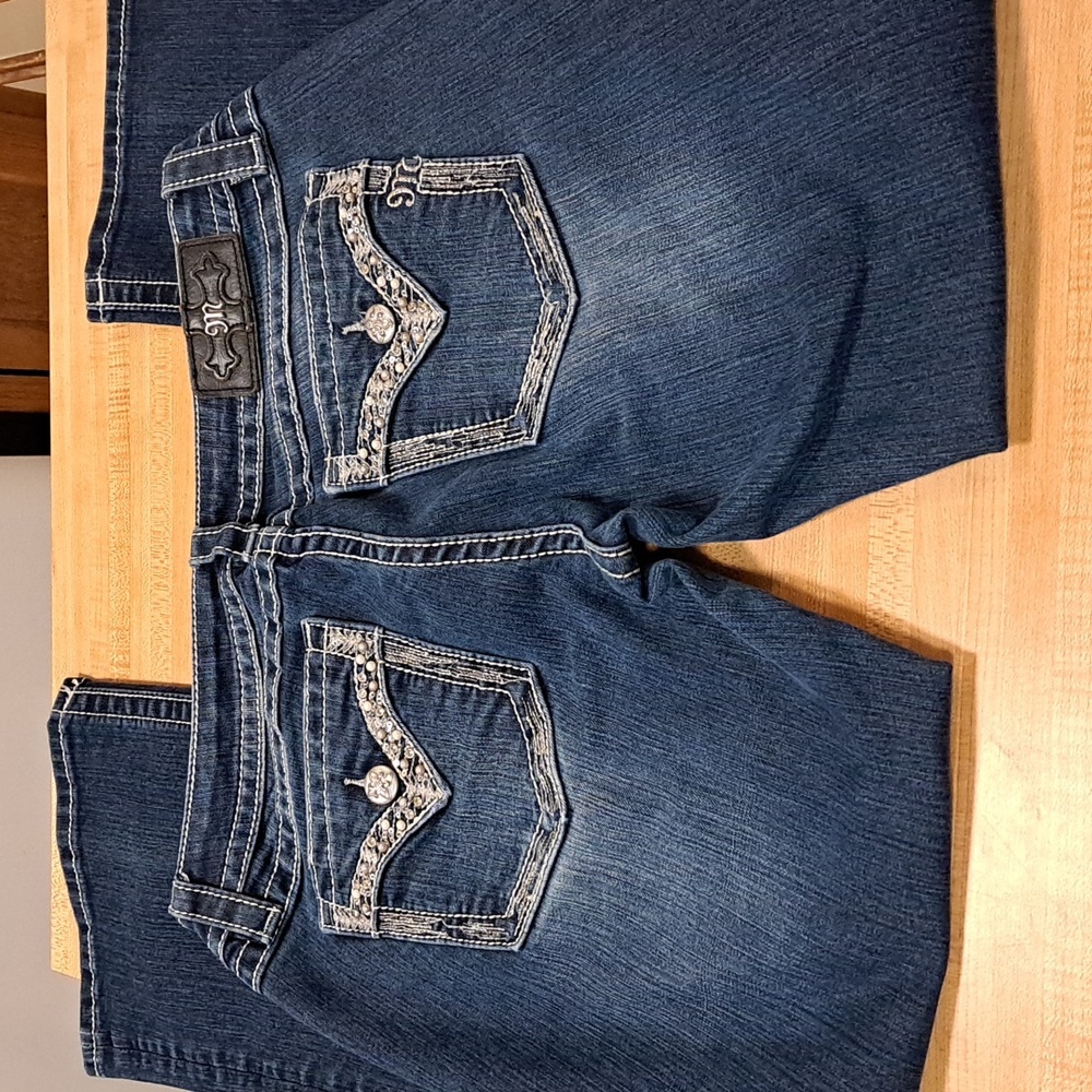 Miss Me Women's Boot Cut Jeans - Dark Blue